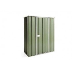 Spanbilt Yardstore F42-S Colour 1.41m x 0.72m x 1.80m Flat Roof Garden Shed Small Garden Sheds